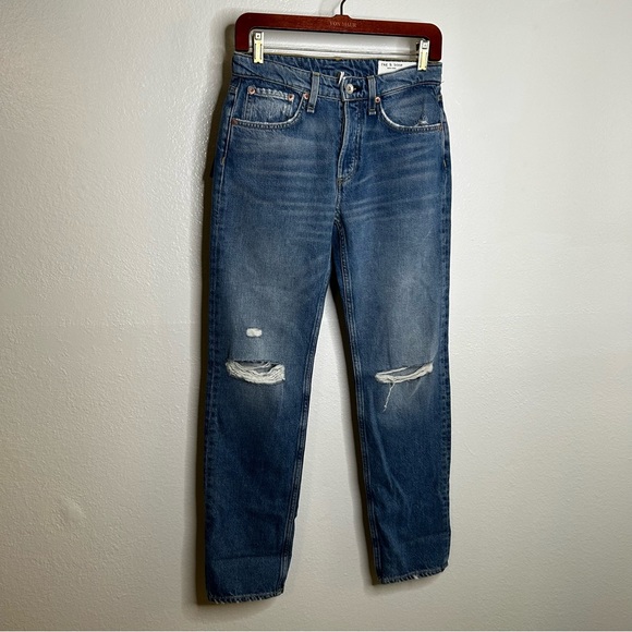 NWT Rag & Bone Rosa Mid - Rise Boyfriend Jean in Bristol 23 - Picture 4 of 16